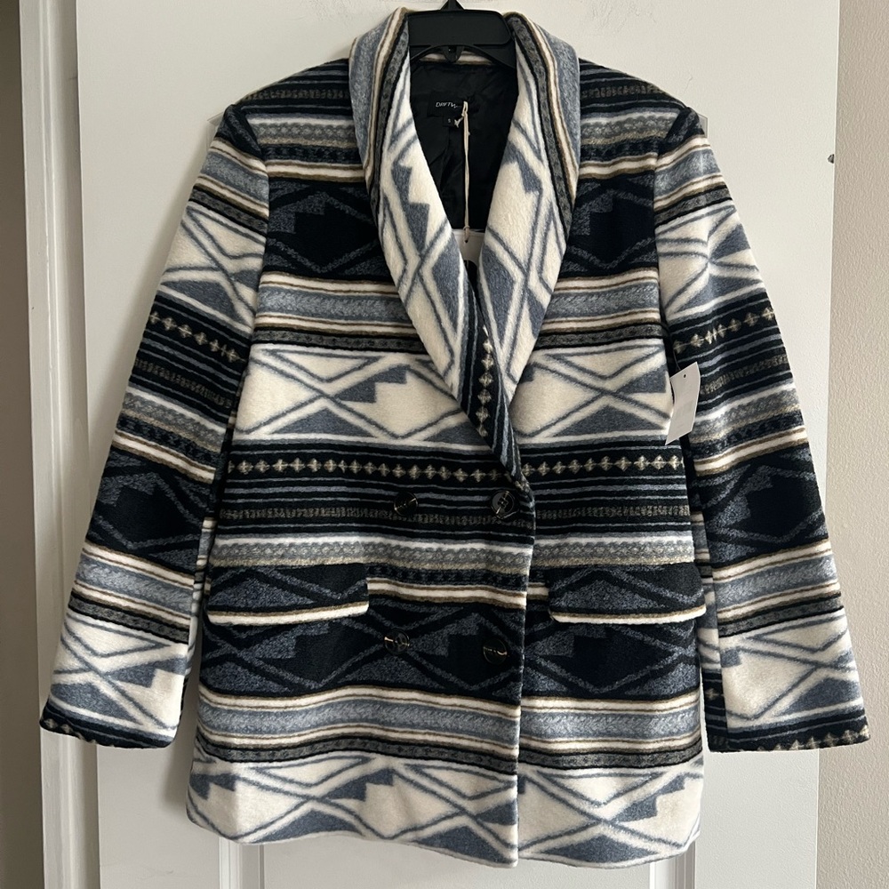 NWT Structured Aztec Blazer